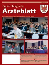 Ausgabe 05/2011 - Landesärztekammer Brandenburg