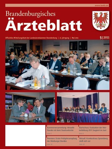 Ausgabe 05/2011 - Landesärztekammer Brandenburg