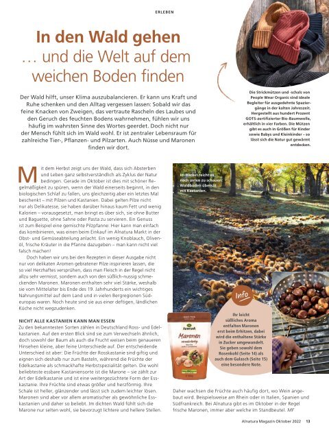 Alnatura Magazin Oktober 2022