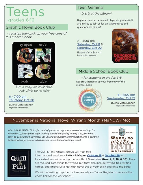 October 2022 Library News and Events