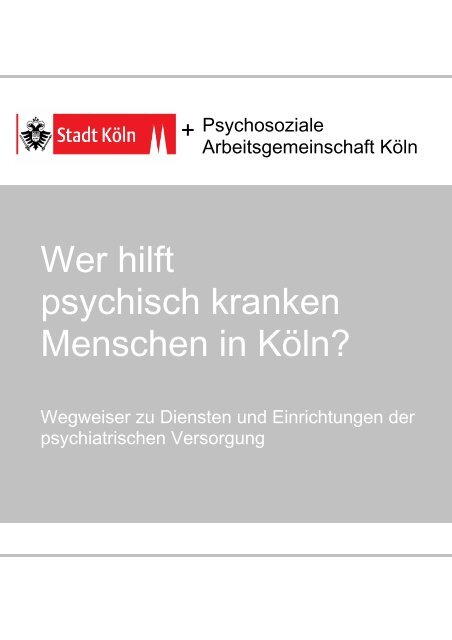 Hilfen für psychisch kranke