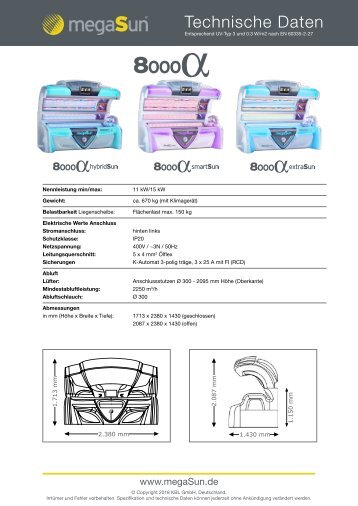 Datenblatt megaSun 8000