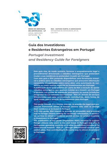 Guia dos Investidores e Residentes Estrangeiros em Portugal