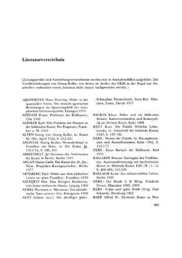 Bibliographie - Sitterwerk Katalog