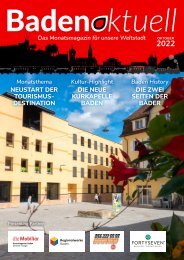 Baden aktuell Magazin Oktober 2022