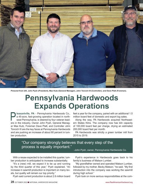 National Hardwood Magazine - October 2022