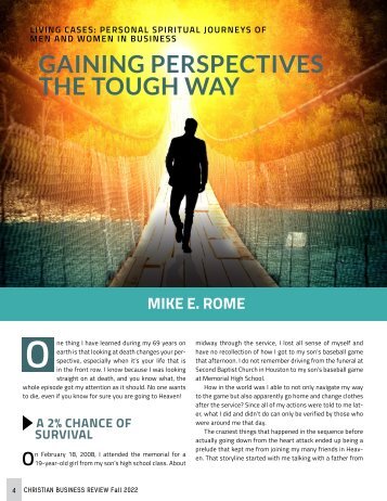 Gaining Perspectives the Tough Way by Mike E. Rome (CBR 2022)
