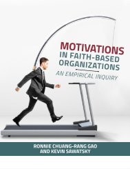 Motivations in Faith-Based Organizations by Ronnie Chuang-Rang Gao and Kevin Sawatsky (CBR 2022)