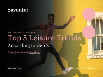 Top 5 leisure trends according to Gen Z