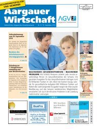 Aargauer Wirtschaft - Schweizer Physiotherapie Verband