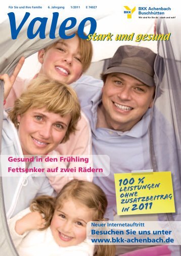 Valeo 1/2011 (pdf) - BKK Achenbach Buschhütten