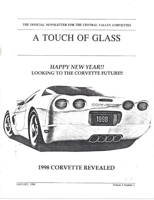 Central Valley Corvettes of Fresno - January 1996