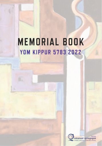 Yizkor Memorial Book 2022/5783