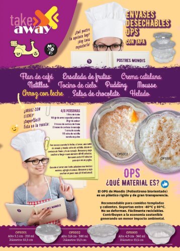 FLYER ENVASES DESECHABLES OPS mondis para POSTRES CON TAPA