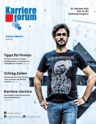 Karriereforum Salzburg Magazin 2022