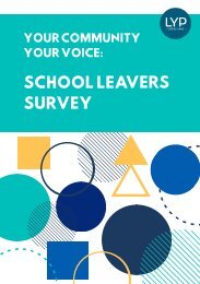 LYP's Your Community Your Voice School Leavers Survey