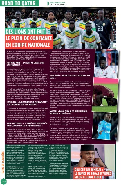 wiwsport n42 - 03 octobre 2022