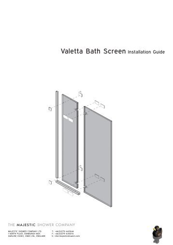 Valetta Bath Screen Installation Guide - Burge and Gunson