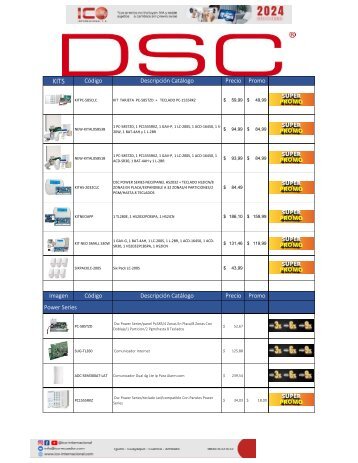 Catalogo DSC