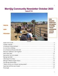 114 c October 2022  Merrijig community Newsletter
