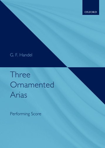 G. F. Handel - Three Ornamented Arias