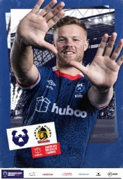 Matchday programme 2022/23: Bristol Bears vs Exeter Chiefs (Premiership Cup)
