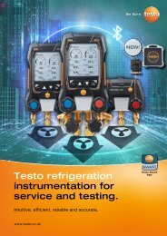 Testo UK - Refrigeration Brochure (Aug 2022)