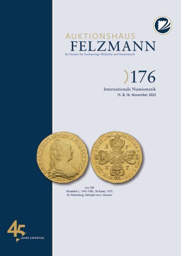 176. Auktion Numismatik Einzellose & Sammlungen