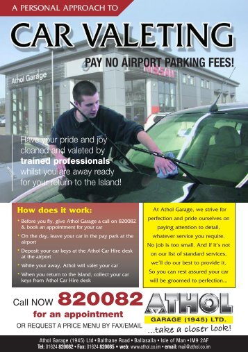 PAY NO AIRPORT PARKING FEES! - Athol Garage