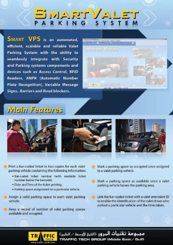 Smart Valet Parking System - Traffic Tech