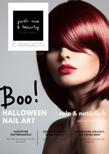 just me & beauty E-Magazin Issue N°15 Oktober 2022