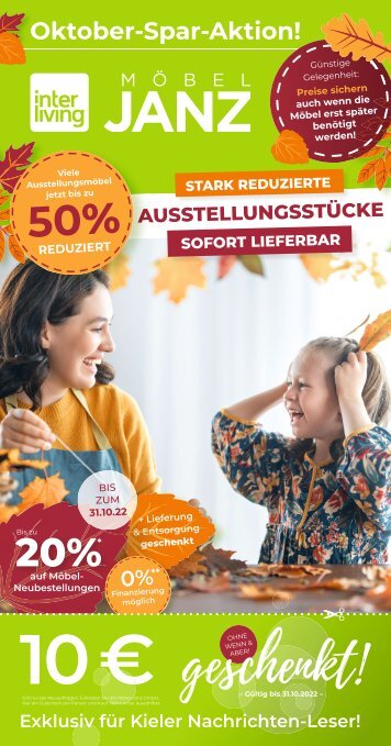 Möbel Janz Oktober-Spar-Aktion