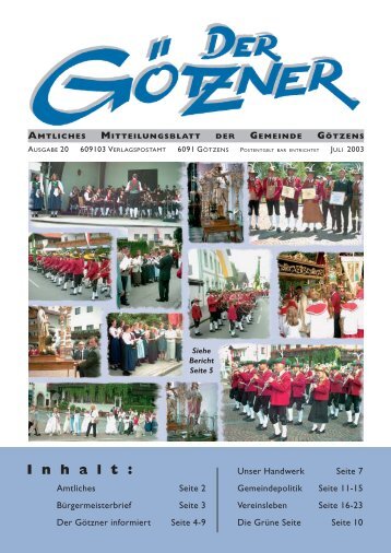 Der Götzner Juli 2003 (863 KB) - Götzens