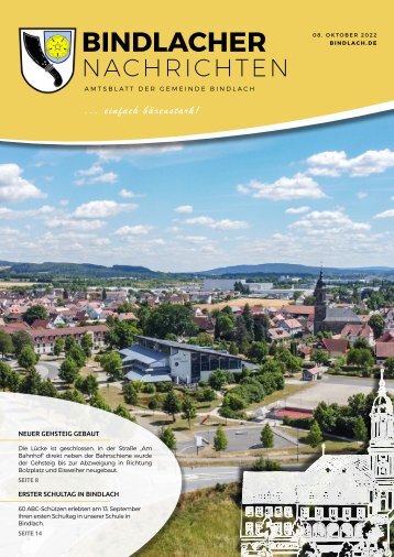 Bindlacher Nachrichten - Ausgabe 07.10.2022