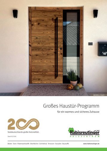 Großes Haustür-Programm