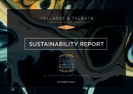 Pollards & Talbots Sustainability Report 2022