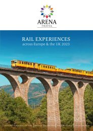 Rail Experiences across Europe & the UK 2023