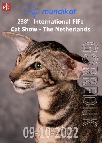 Catalog - 238. Mundikat Int. FIFe Cat Show - Gorredijk 09-10-2022
