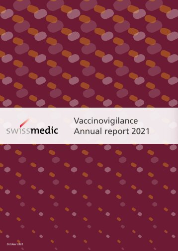 Vaccinovigilance - Adverse events following immunization - annual report 2021