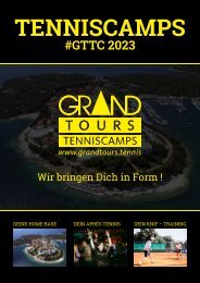#GTTC Grand Tours Tenniskatalog 2023
