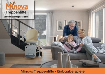 Minova Treppenlifte Einbaubeispiele-Katalog