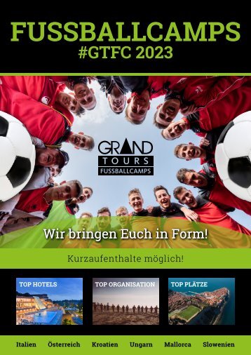 #GTFC Grand Tours Fussballcamps Katalog 2023