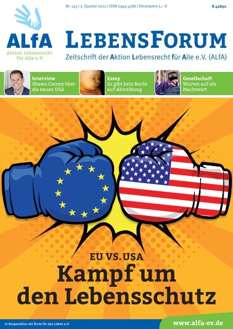 ALfA e.V. Magazin - LebensForum / 143 / 3/2022
