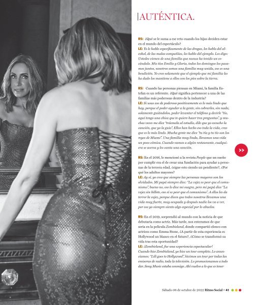 Ritmo Social - Portada Lili Estefan 