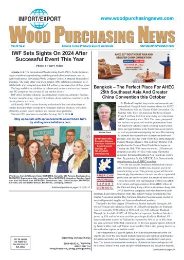 Import/Export Wood Purchasing News - October/November 2022