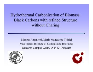 Hydrothermal Carbonization of Biomass - International Biochar ...