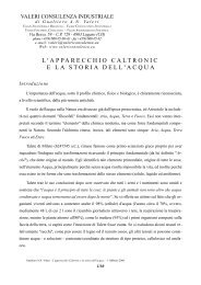 La storia dell'acqua e l'apparecchio Caltroni - Valeri Consulenza ...