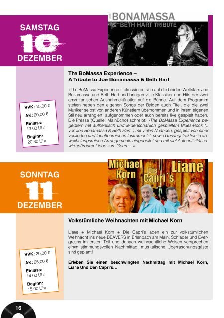 Programmheft Beavers NEU - November - Dezember - 2022 