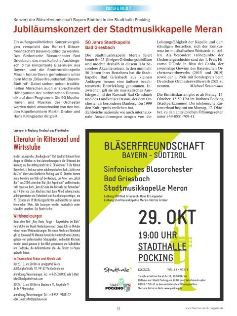 Thermenland Magazin Oktober 2022