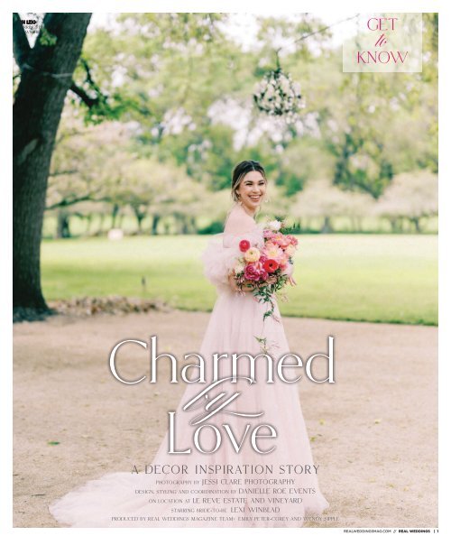 Real Weddings Magazine's Charmed by Love-A Decor Inspiration Shoot: Get to Know Real Bride Model Lexi